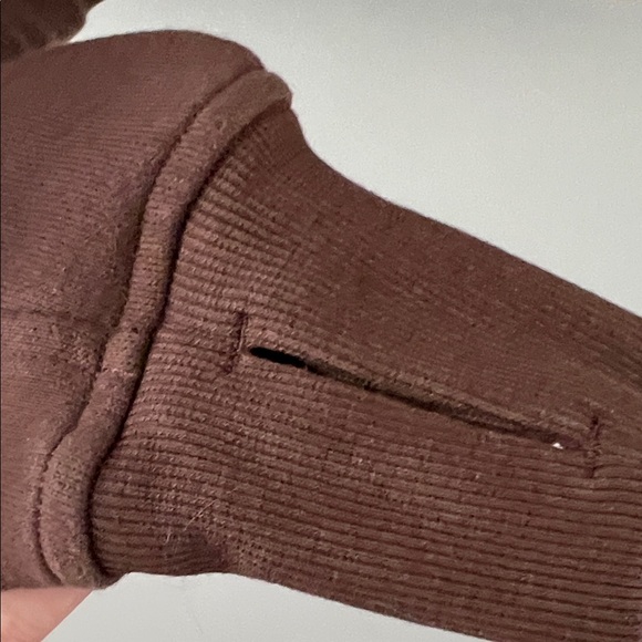 Lululemon Scuba Oversized Full Zip Hoodie Java Brown Gold Zipper XS/S - Picture 7 of 8